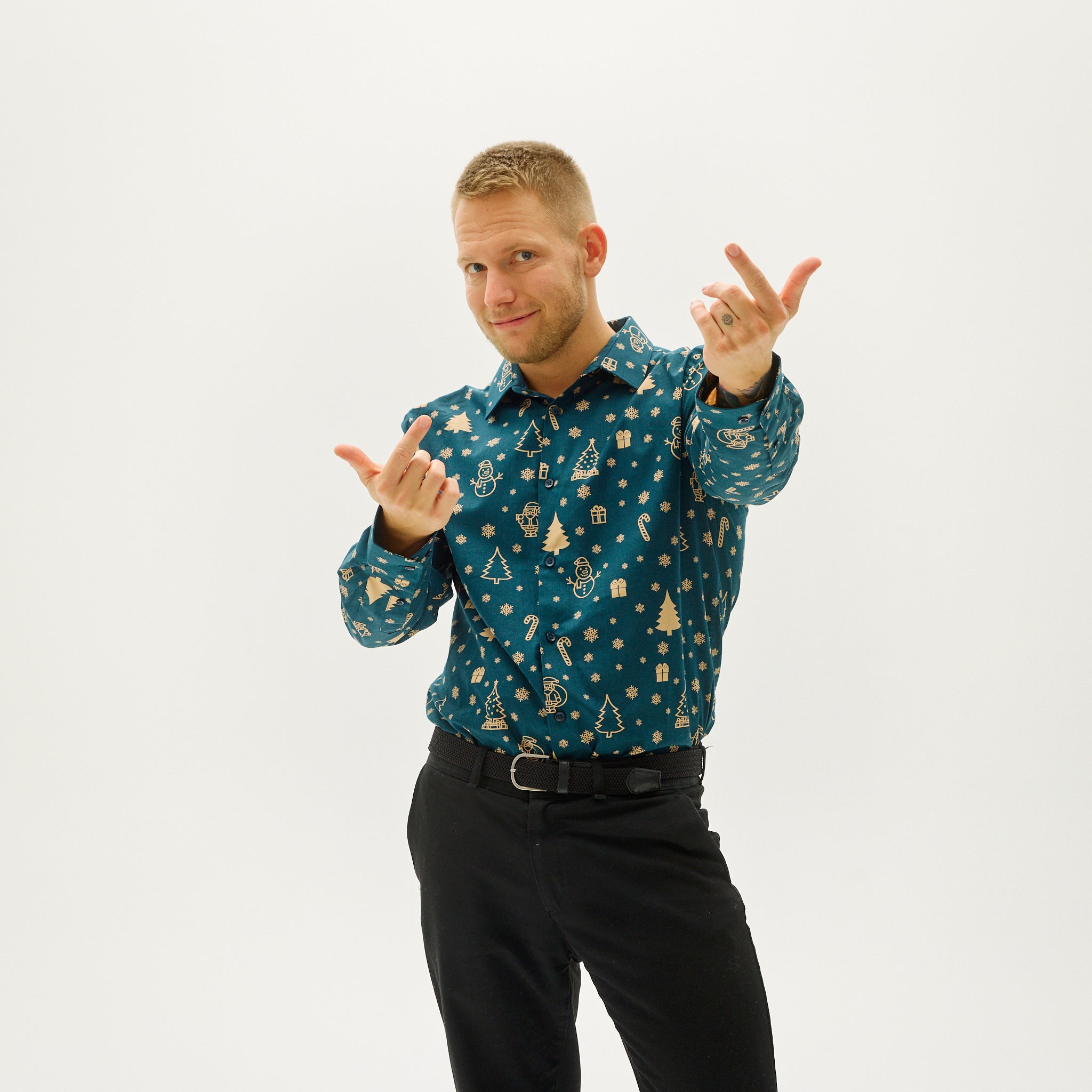 The Snowman's Christmas Shirt - Uomo.